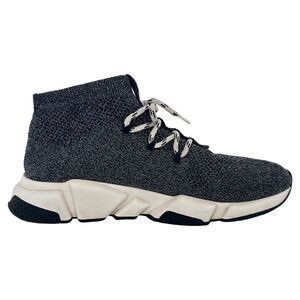 Balenciaga Speed Lace-Up Sneakers in Grey Polyester
